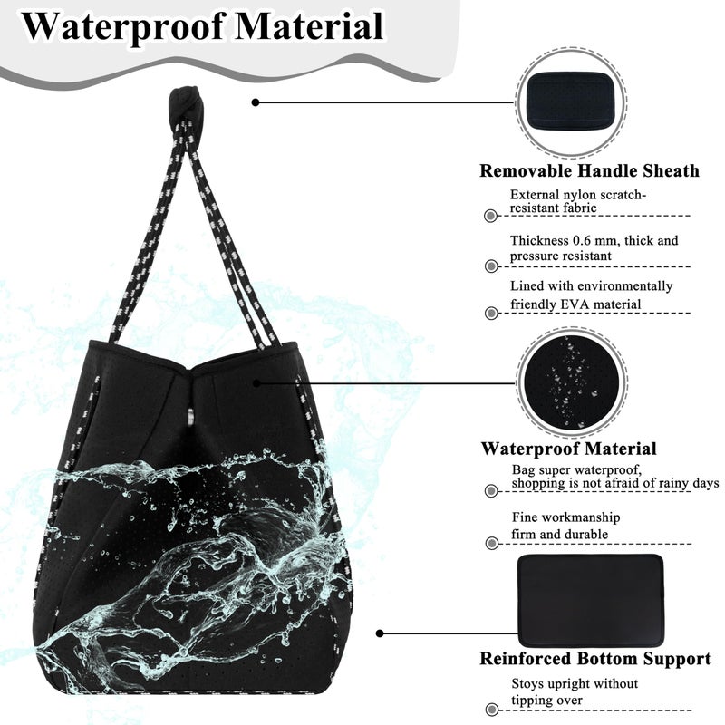 QOGiR Multipurpose Gym Beach Bag - Light Weight, Large, Sports (Classic Black, X-Large) â€¦ - Image 3
